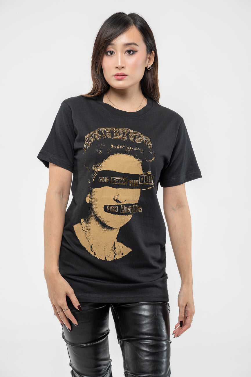 The Sex Pistols God Save The Queen Diamante T Shirt – Paradiso Clothing