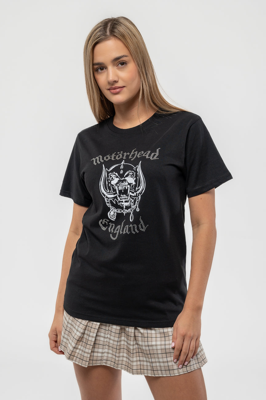 Motorhead England Ladies Burnout T-Shirt