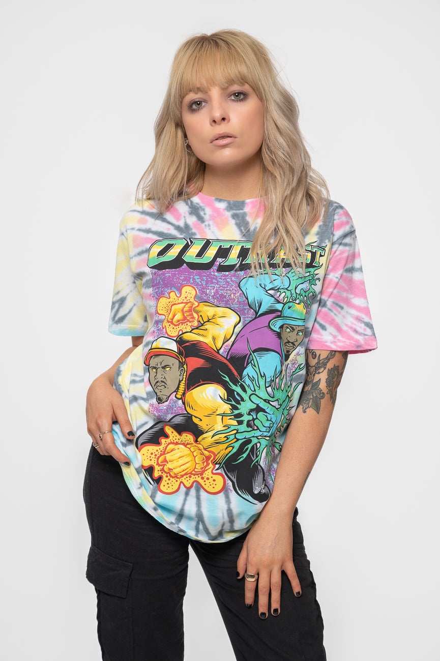 Outkast Unisex T-Shirt Superheroes (Wash Collection)