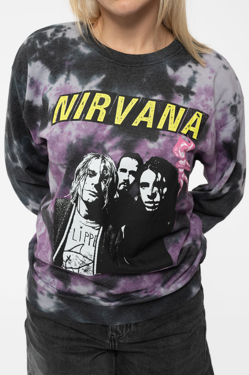 Nirvana Flipper Dip Dye Sweatshirt Paradiso Clothing