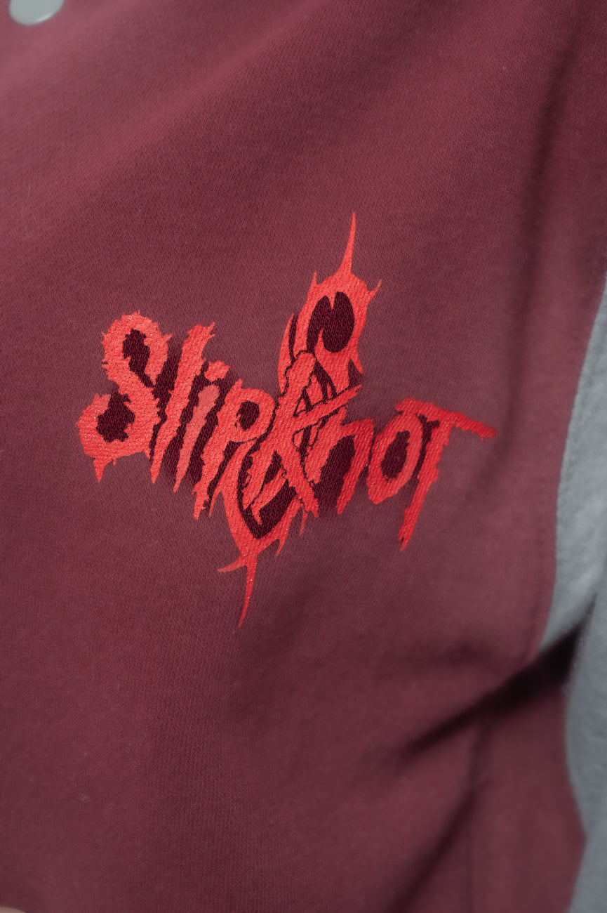 Slipknot Varsity maroon red-grey Jacket - Paradiso Clothing