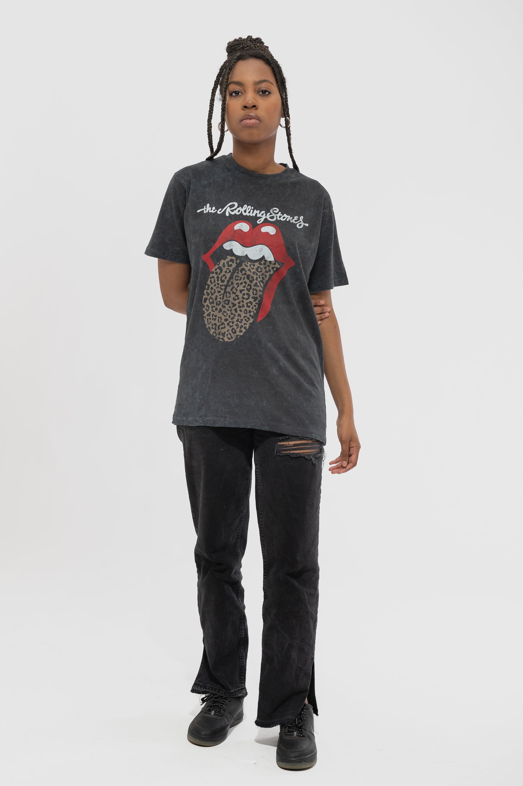 The Rolling Stones Leopard – Shirt Wash T Clothing Dip Dye Tongue Acid Paradiso