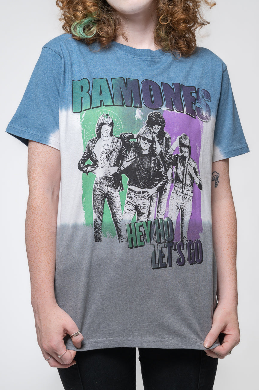 Ramones Hey Ho Retro Dip Dye Tee – Paradiso Clothing