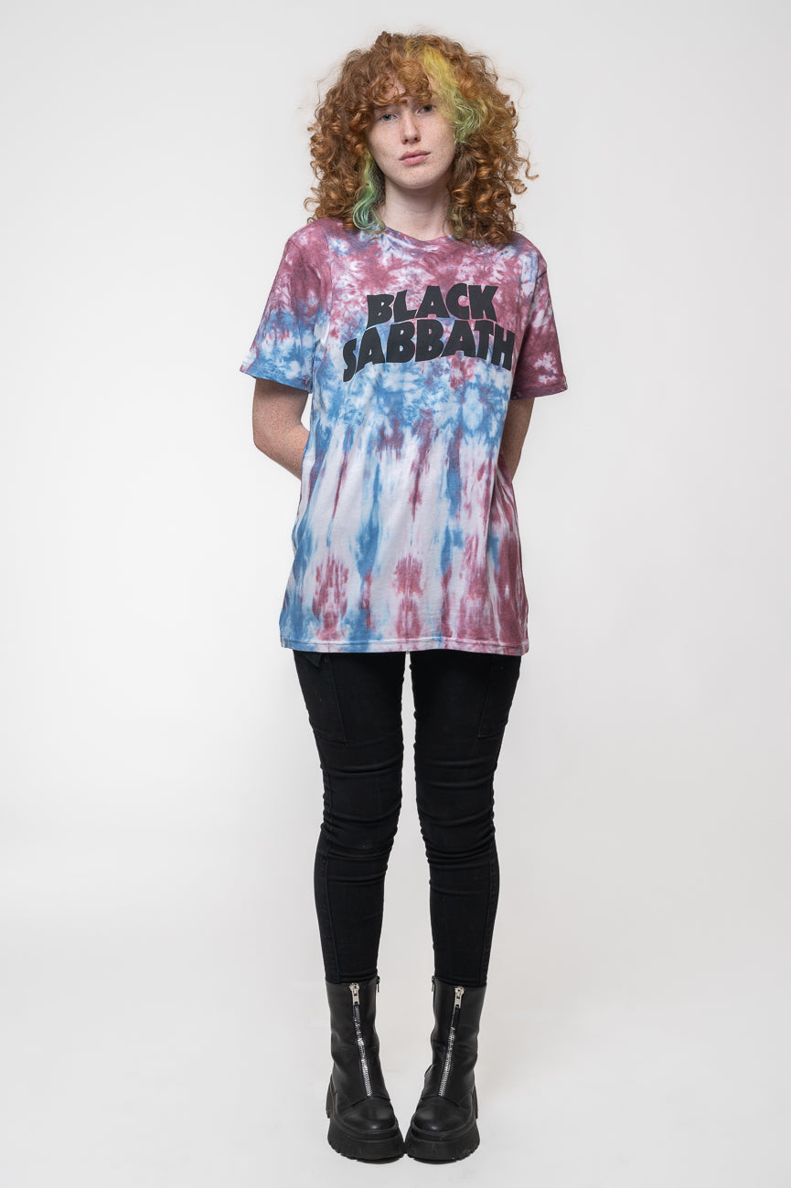 Black Sabbath Wavy Logo T Clothing Paradiso Wash Band – Dye Shirt
